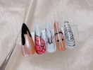 ハロウィンネイル　¥10000