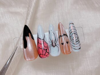ハロウィンネイル ¥10000