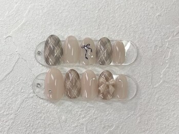 ペルルネイル(perle nail)/秋チェック　¥9000