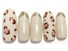 ヘアーアンドネイル ルシア(Hair&Nail Lucia)/冬のアニマル柄ネイル