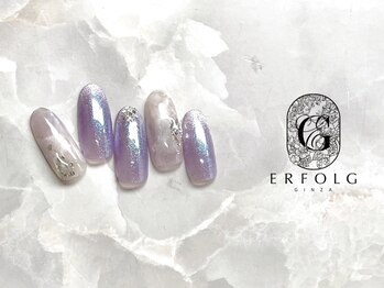 エアフォルク 銀座(ERFOLG)/キラキラ×ニュアンスネイル