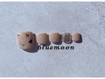 ブルームーン(bluemoon)/フット　ハートネイル