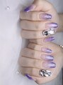 アールズネイル(R's Nail) ラメグラデに埋め尽くしを贅沢にオン★指先が主役!華やかネイル