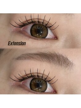 ナチュラルアイブロウ(Natural Eyebrow)/フラットラッシュ140本