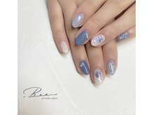 ドットビー(.Bee)/シェルフラワーブライダルネイル