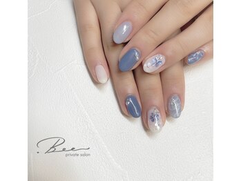 ドットビー(.Bee)/シェルフラワーブライダルネイル