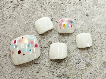 プルミエ ネイル(Premier Nail)/NEW☆ドットホロ☆フット