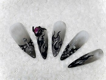 ネイルズバー 新宿店(Nails Bar)/ダークフレイムネイル: