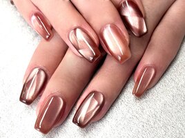うる艶♪ブラウンマグネットnail