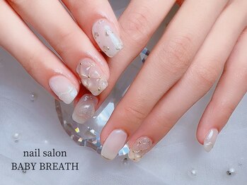 ベイビーブレス(BABY BREATH)/持ち込み☆キルティングネイル