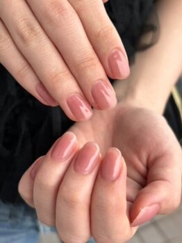 Nail Salon CHAINONの写真/<オフィスネイルに>肌馴染みの良いカラーと貴方の魅力を引き出す上品なデザインで好印象な指先に♪[南松本]