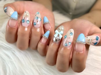 プラスチッタ(hair make salon plus citta')の写真/定額ネイルは初回の方にもおすすめ◎技術力高いネイリストが素敵なデザインをご提案いたします♪