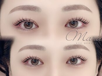 マリアアイビューティー 西梅田(Maria Eye Beauty)の写真/【大阪・西梅田駅スグ】間引き施術付きアイブロウ◎"まつ毛×美眉アイブロウ"可愛い目元に仕上げます♪