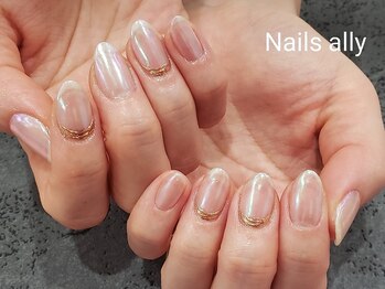 ネイルズアリー 立川店(Nails ally)/ドリームパウダー×ジュエリー