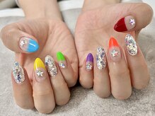 ティーエス ネイル ガーデン(T.S Nail Garden)/カラフルフレンチ