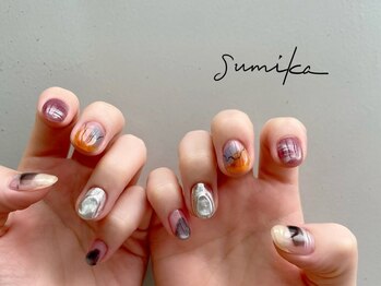 スミカ(sumika)の写真/”sumika”で季節や流行などに合わせたあなただけのデザインを提案☆満足感たっぷりの指先に・・＊