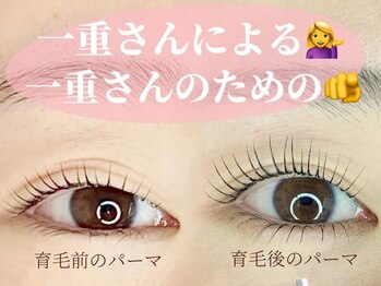 エースラッシュエヌ(A/N)/一重の方のまつげパーマ