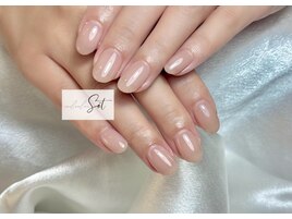 ナチュラルネイル　艶　つや