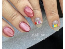 ネイルスア(nail sua)/マグネットニュアンスネイル