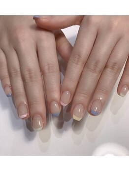 クリスタルネイルサロン(Crystal Nail)/カラフルネイル　フレンチネイル