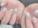ブルーニュアンスネイル