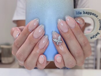 キナ(KINA)/ガラスフレンチ+有料パーツ