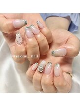 エムネイル ブランチ(Mネイル branch)/satomi担当:ガラスフレンチ