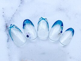 【Hand】マンスリーネイル1｜8月