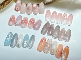 初回オフ無料春ネイル￥7000