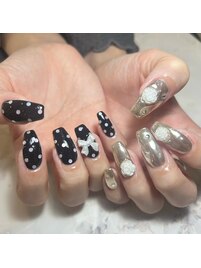 ちぐはぐネイル　by.ayaho