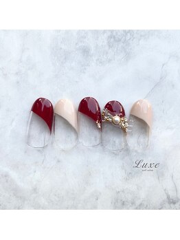 ネイルサロンリュクス (nailsalon Luxe)/ななめフレンチネイル♪