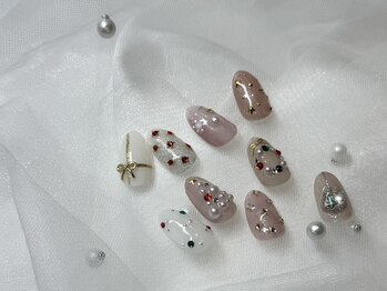 ロア ネイル(Loa_Nail)の写真/初回&4週間以内オフ無料!【冬の定番!クリスマスdesign】カラーチェンジOK!無理なく通えるsalon★