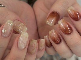 テラコッタオレンジ グラデ 水滴