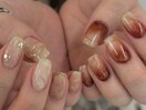 テラコッタオレンジ グラデ 水滴