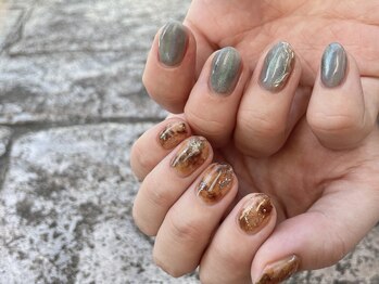 べっ甲×マグネット