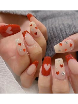 クイーンズビューティーサロン 新宿本店(Queen's beauty salon)/チップ長さだしやりつけ放題