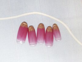血色系塗りかけミラー