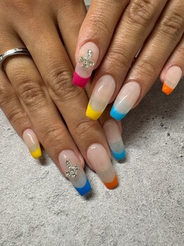 ココズネイル(coco's nail)の写真/長さ出しで指先を美しく演出◎ワンランク上のネイルを♪亀裂/爪が弱い/長さが足りない等もお任せください★