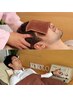 【男性限定】眼精疲労/肩こり〈ヘッドスパ30分×低周波ケア30分/計60分〉