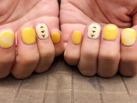 イエロー×タイダイ