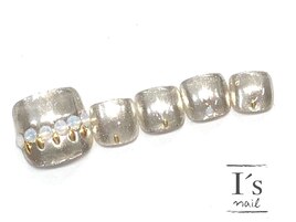 【ゴージャスフットネイル♪】