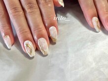 ネイルサロン イントゥ(into_)/定額アート　ニュアンス　ミラー