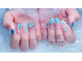 ザ デミュア 銀座店/水色ネイル