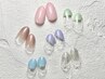 《ハンド》指先可愛い変形フレンチ★（斜め.ストレート）¥5200　初回オフ無料