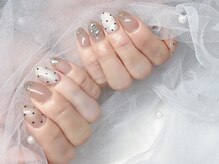 シーヘア アンド ビューティー(See. Hair&Beauty)/ドット×キラキラストーン