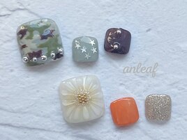 定額¥7280 迷彩×ひまわり