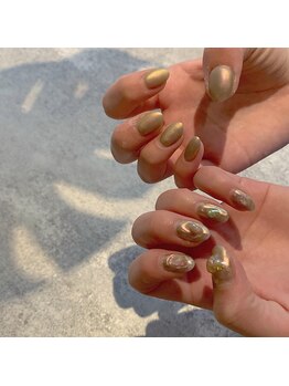 Mネイルアンドカフェ シェレステ/ミラーネイル☆