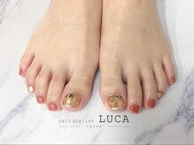 ネイルアトリエルカ(nail atelier LUCA)/W-245 テラコッタシンプルフット