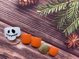 ハロウィンフットネイル