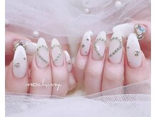 モチミィ(mochimy.)/＊ハートストーン×変形フレンチ